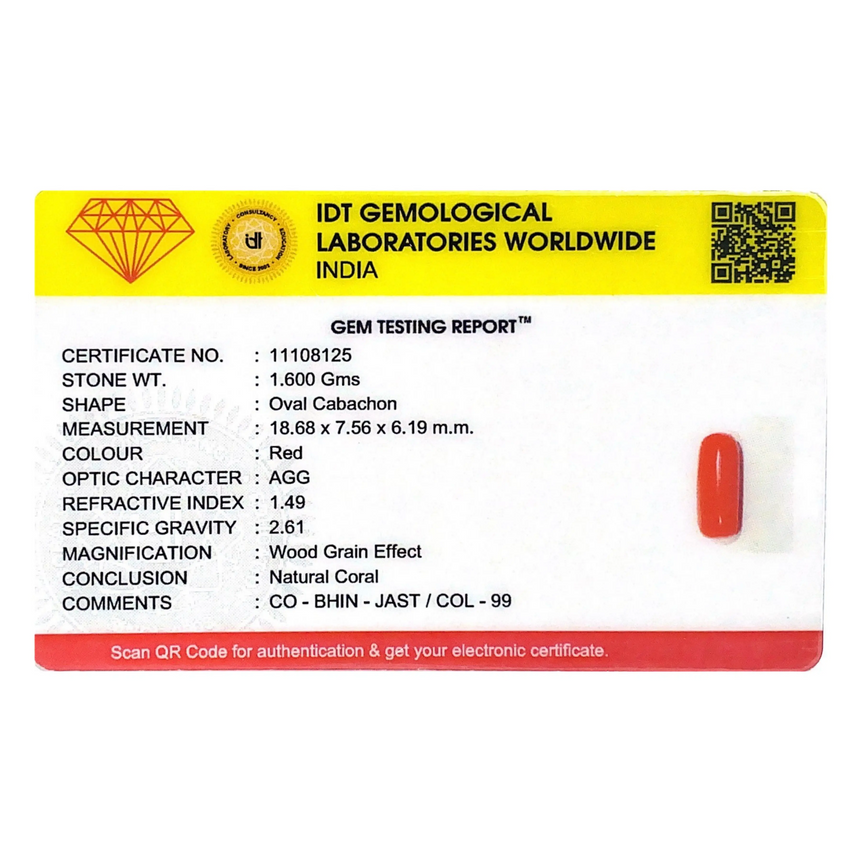 Red Coral - 8 Carat