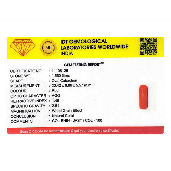 Red Coral - 7.8 Carat