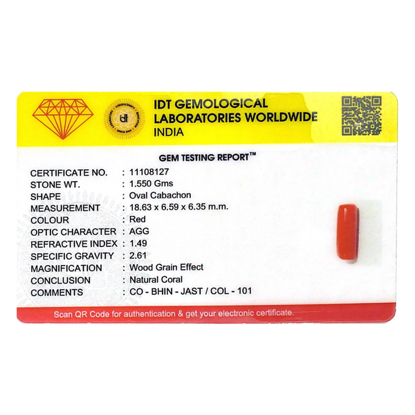 Red Coral - 7.75 Carat