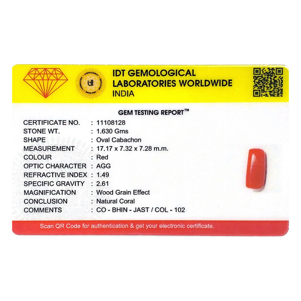 Red Coral - 8.15 Carat