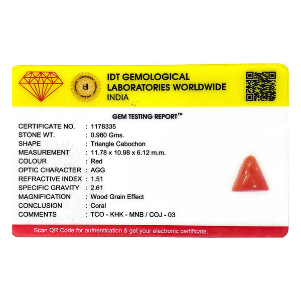Red Coral - 4.8 Carat - Pramogh
