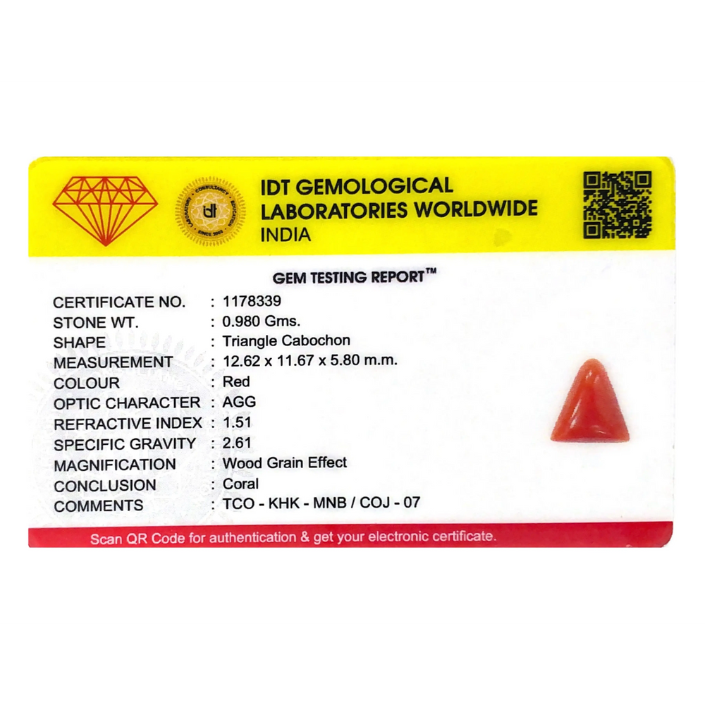 Red Coral - 4.9 Carat - Pramogh