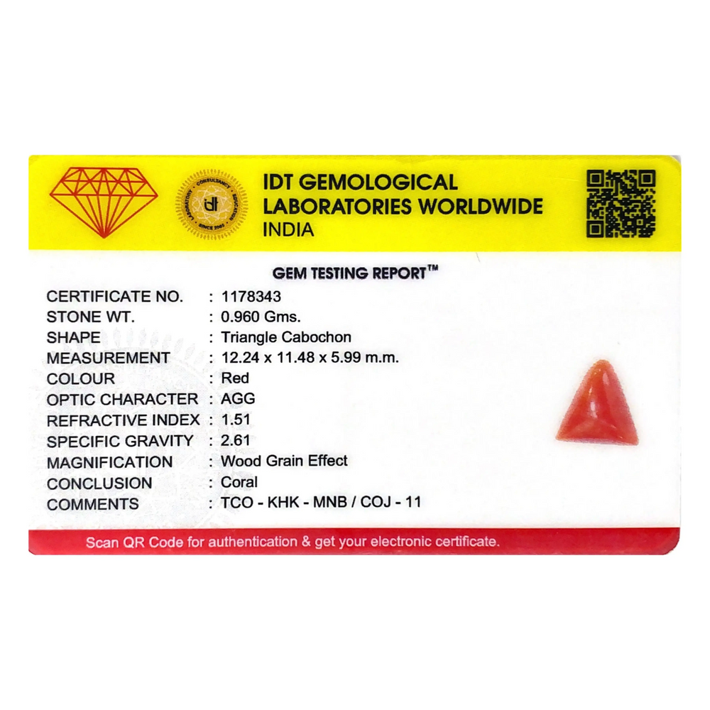 Red Coral - 4.8 Carat - Pramogh