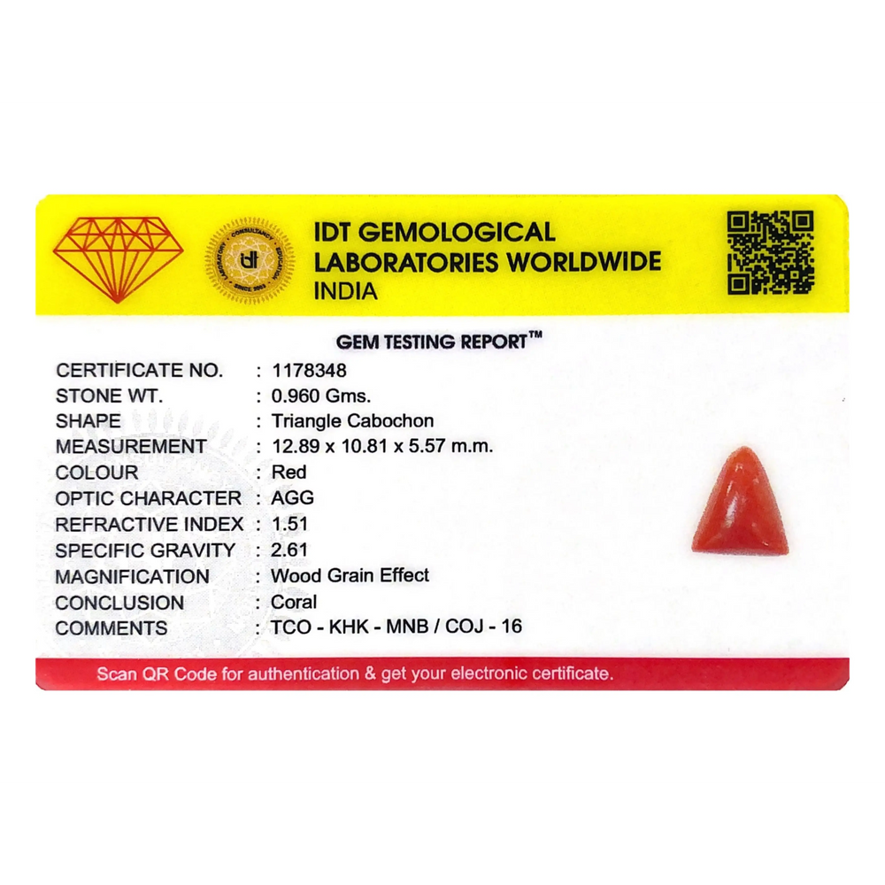 Red Coral - 4.8 Carat - Pramogh