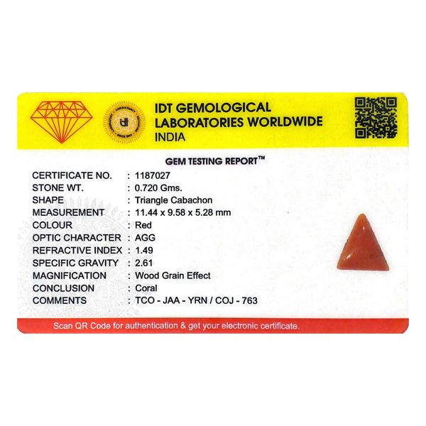 Red Coral - 3.6 Carat - Pramogh