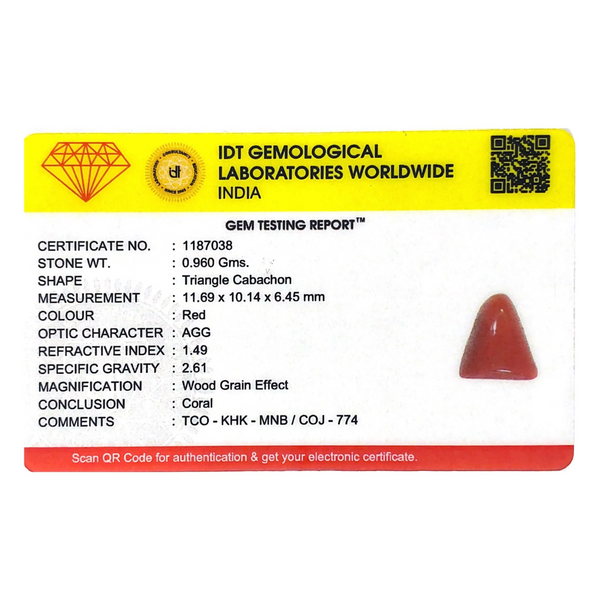 Red Coral - 4.8 Carat - Pramogh