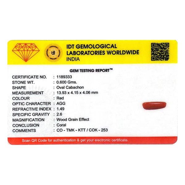 Red Coral - 3 Carat