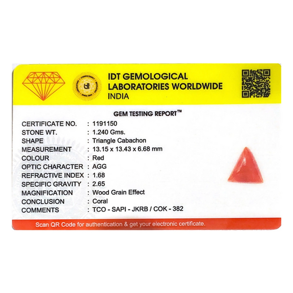 Red Coral - 6.2 Carat