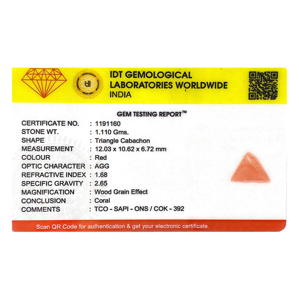 Red Coral - 5.55 Carat