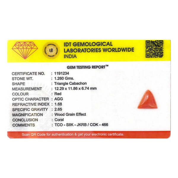 Red Coral - 6.3 Carat
