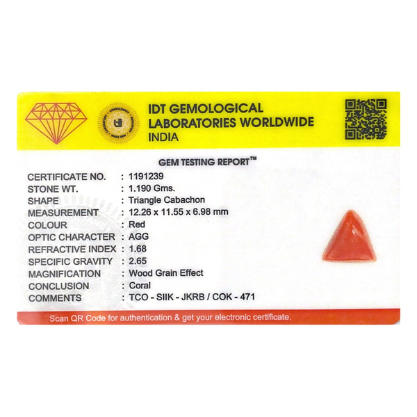 Red Coral - 5.95 Carat