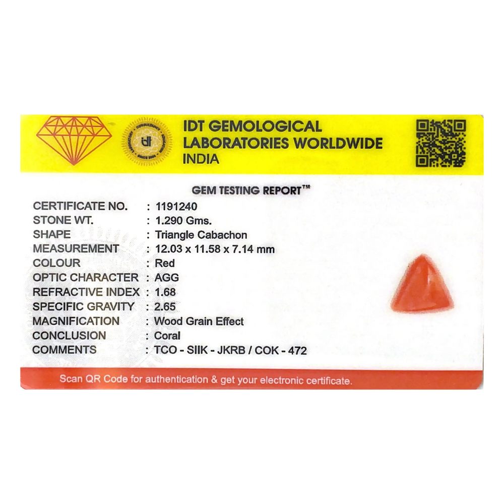Red Coral - 6.45 Carat