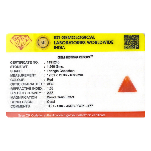 Red Coral - 6.3 Carat