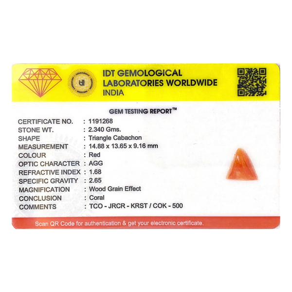 Red Coral - 11.7 Carat