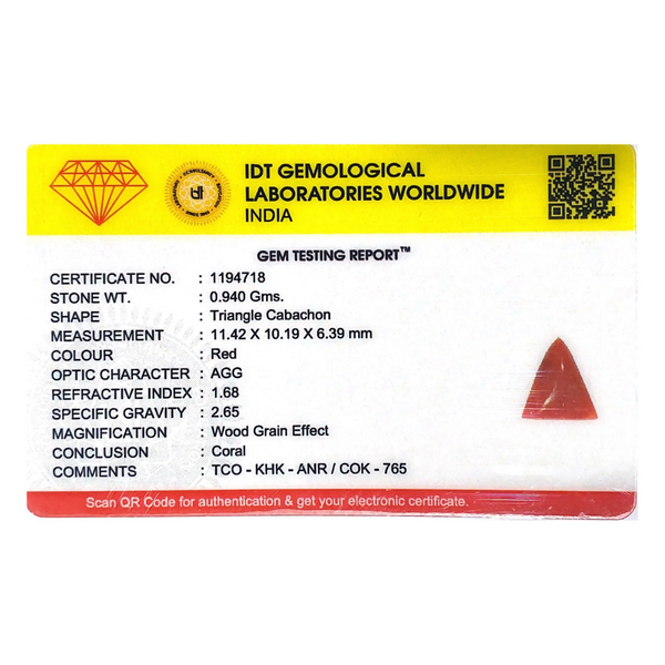 Red Coral - 4.7 Carat
