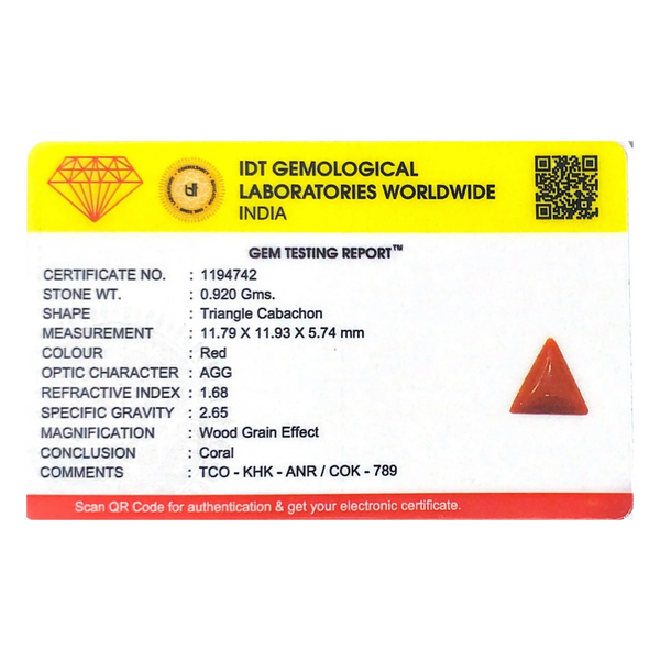 Red Coral - 4.6 Carat