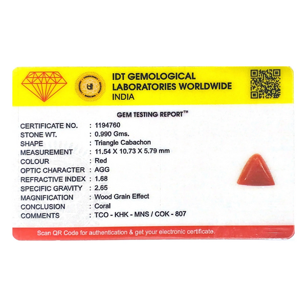 Red Coral - 4.95 Carat
