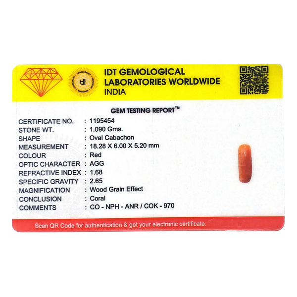 Red Coral - 5.45 Carat