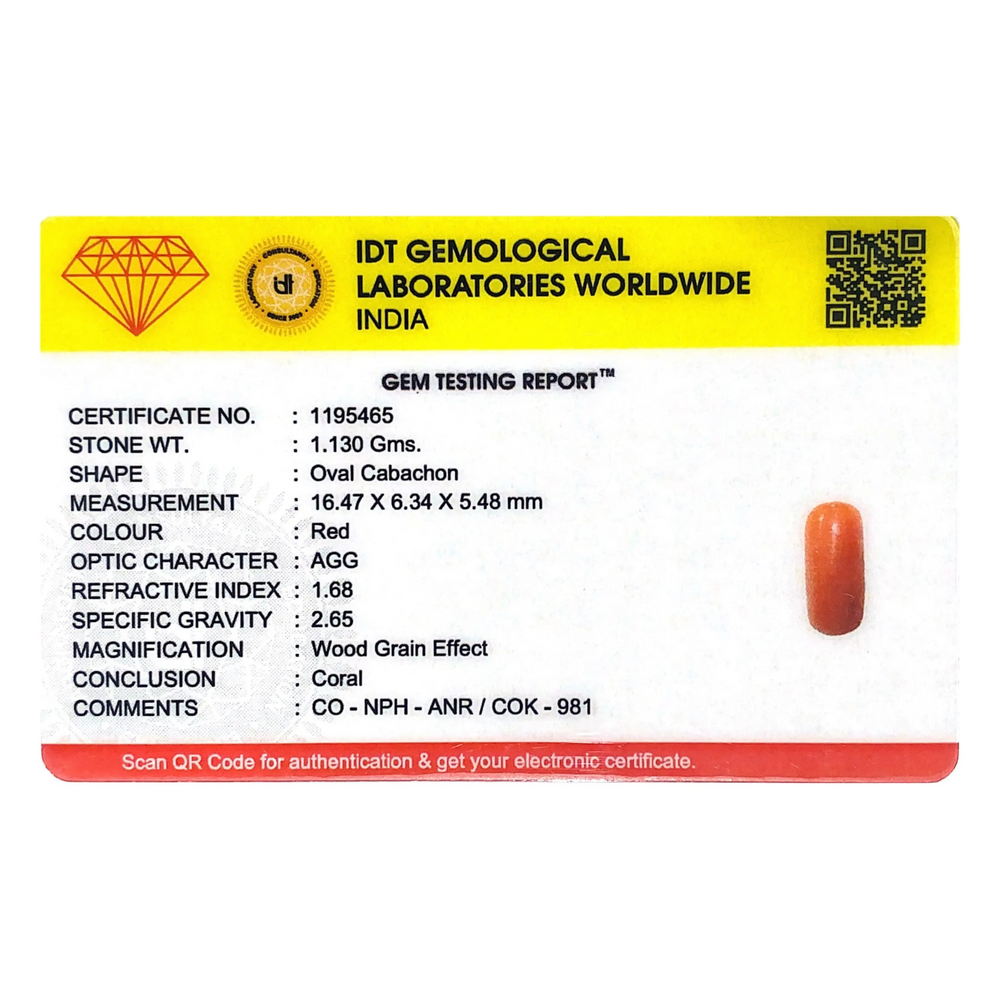 Red Coral - 5.65 Carat