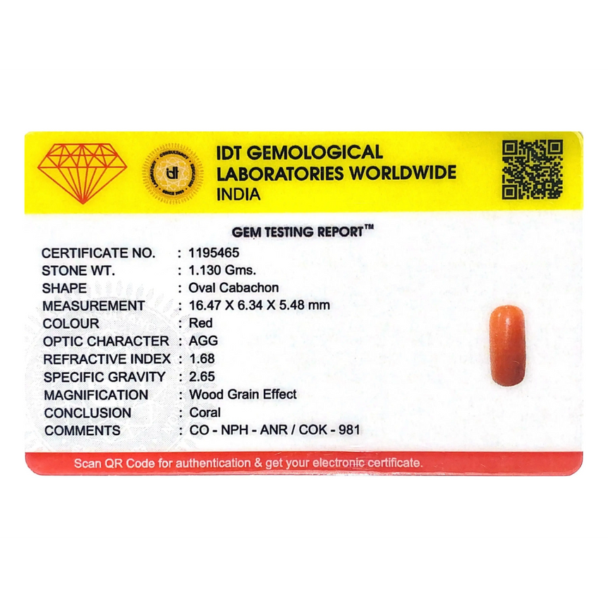 Red Coral - 5.65 Carat