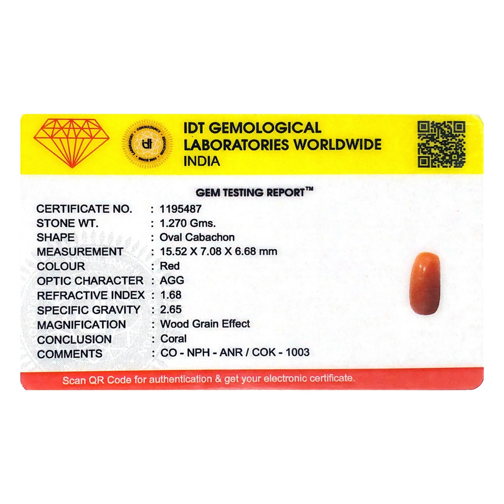Red Coral - 6.35 Carat