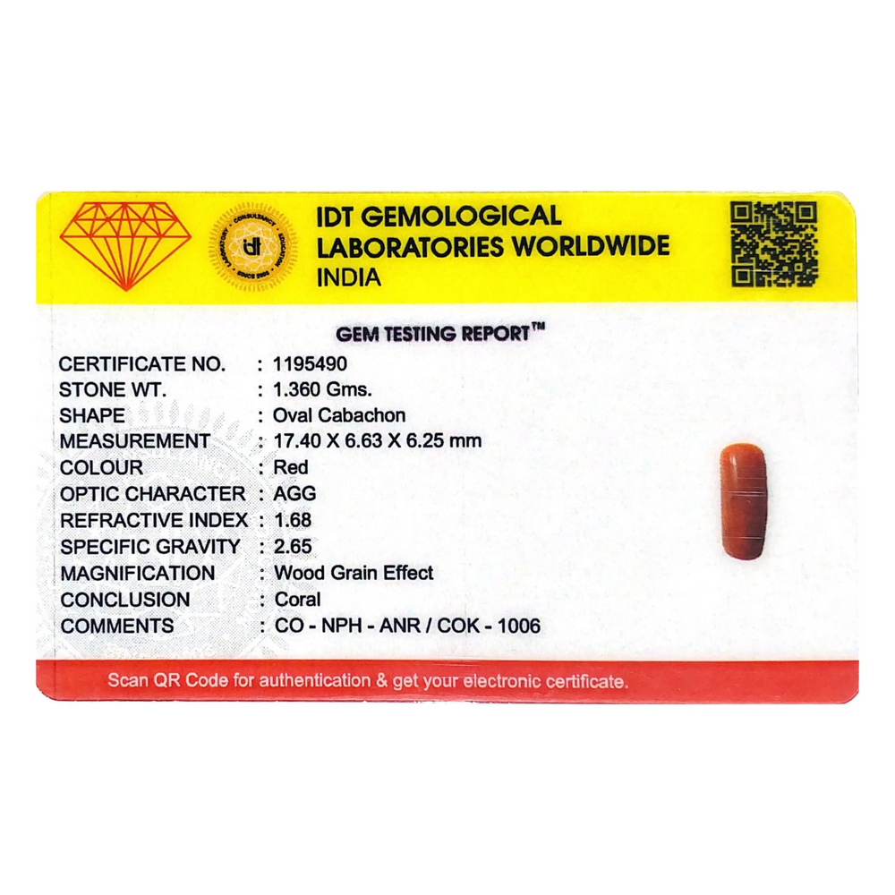 Red Coral - 6.8 Carat