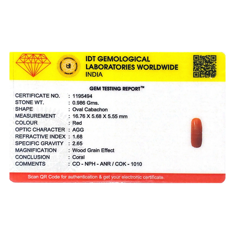 Red Coral - 4.93 Carat
