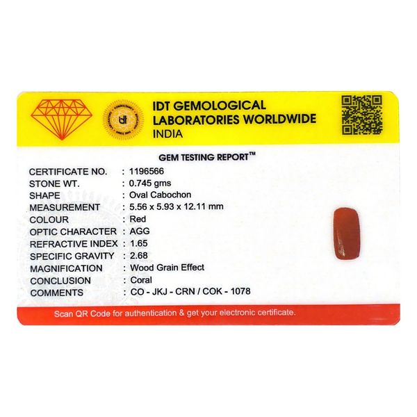 Red Coral - 3.73 Carat