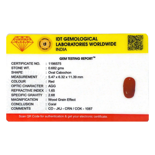 Red Coral - 3.41 Carat