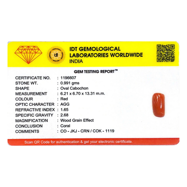 Red Coral - 4.96 Carat