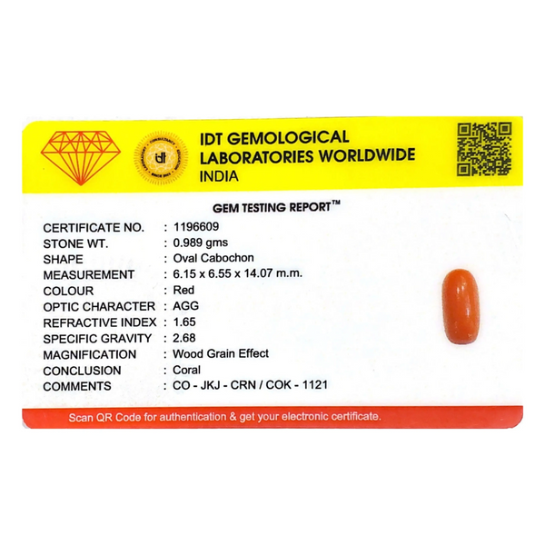 Red Coral - 4.95 Carat