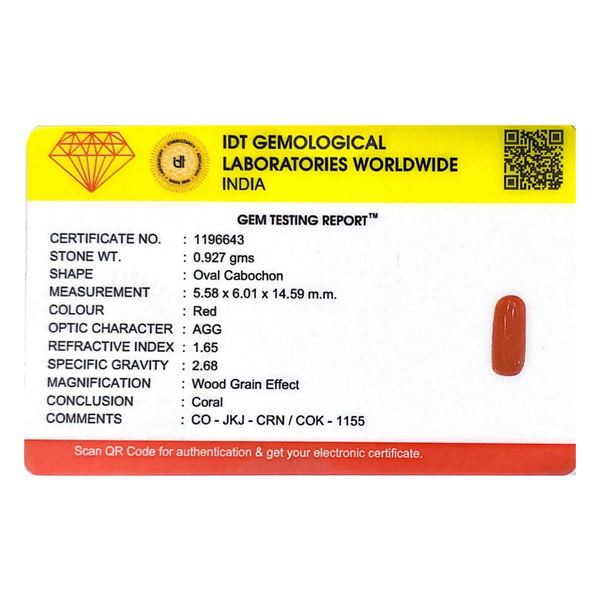 Red Coral - 4.64 Carat