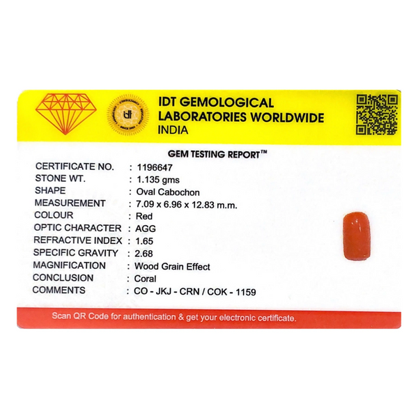 Red Coral - 5.68 Carat