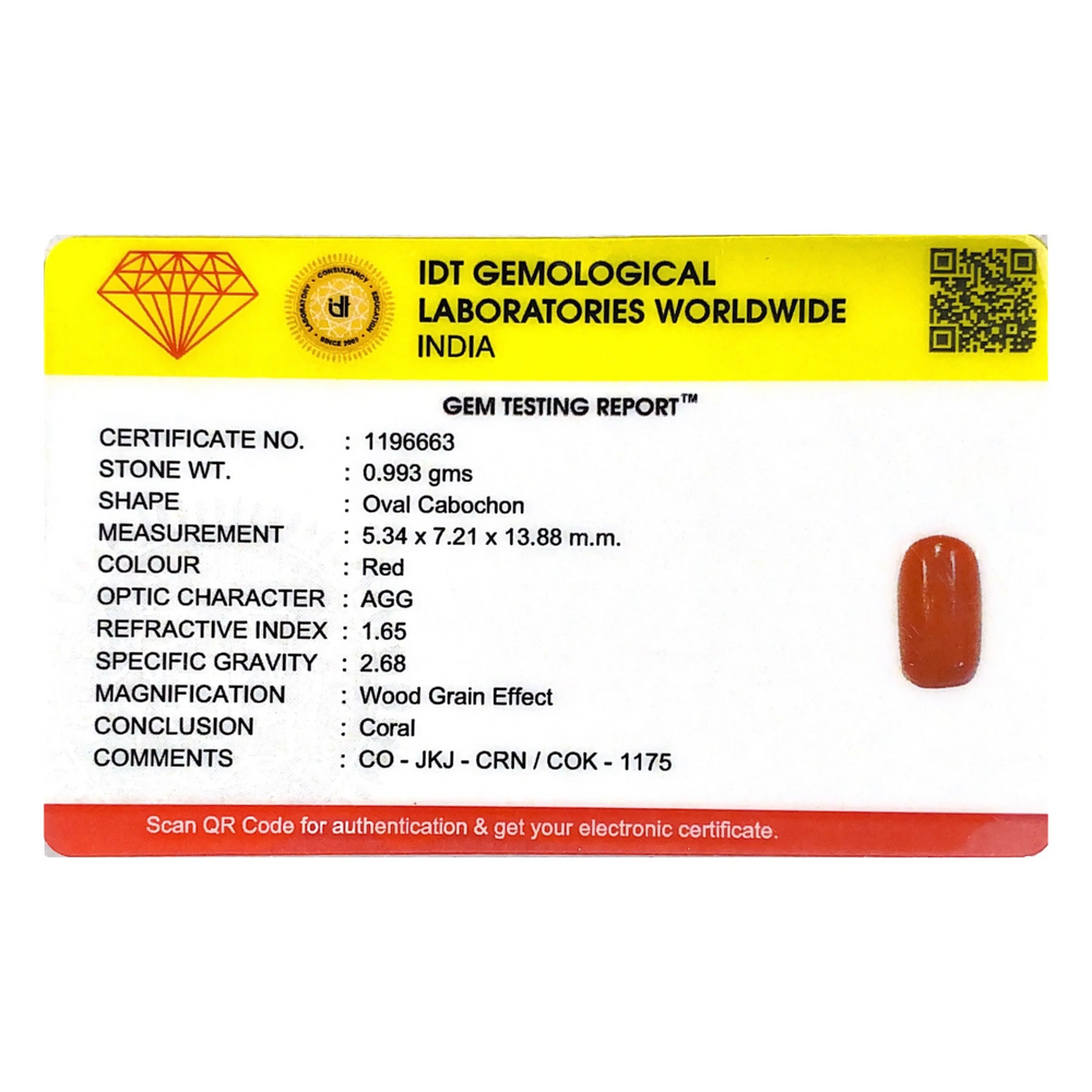 Red Coral - 4.97 Carat