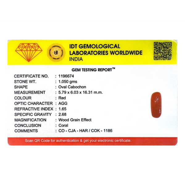 Red Coral - 5.25 Carat