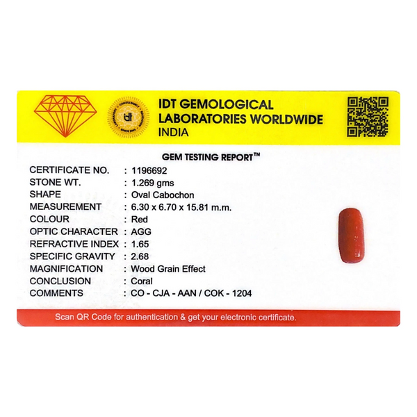 Red Coral - 6.35 Carat