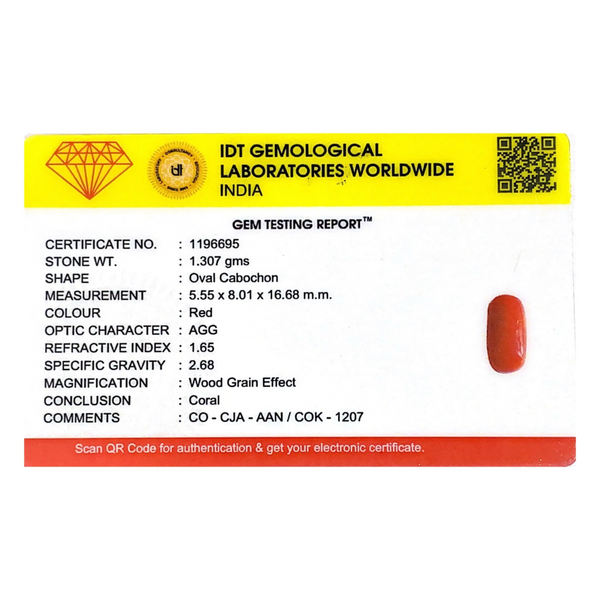 Red Coral - 6.54 Carat