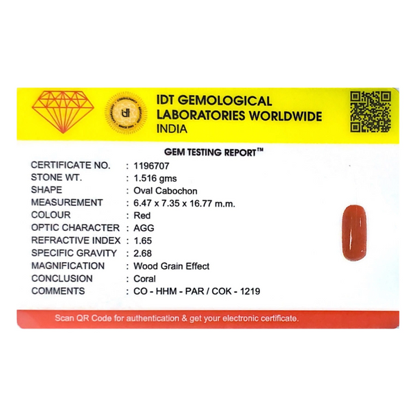 Red Coral - 7.58 Carat