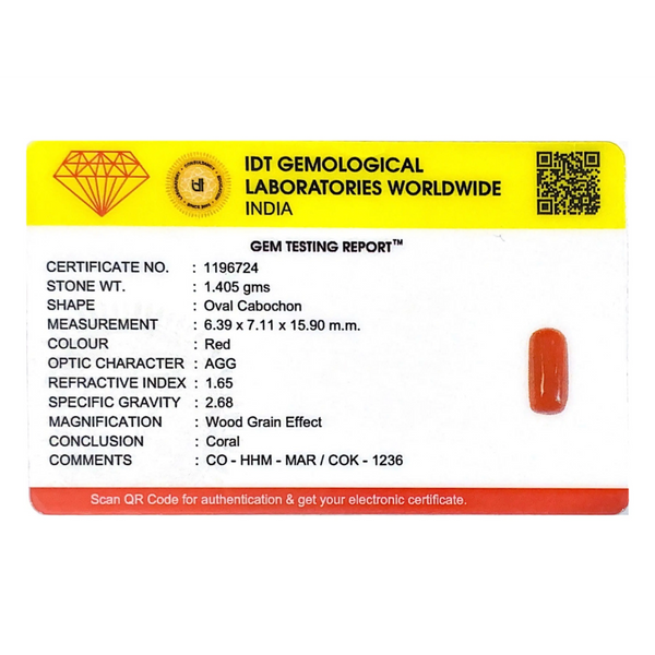 Red Coral - 7.03 Carat