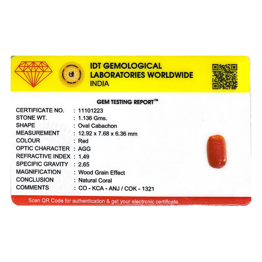 Red Coral - 5.68 Carat