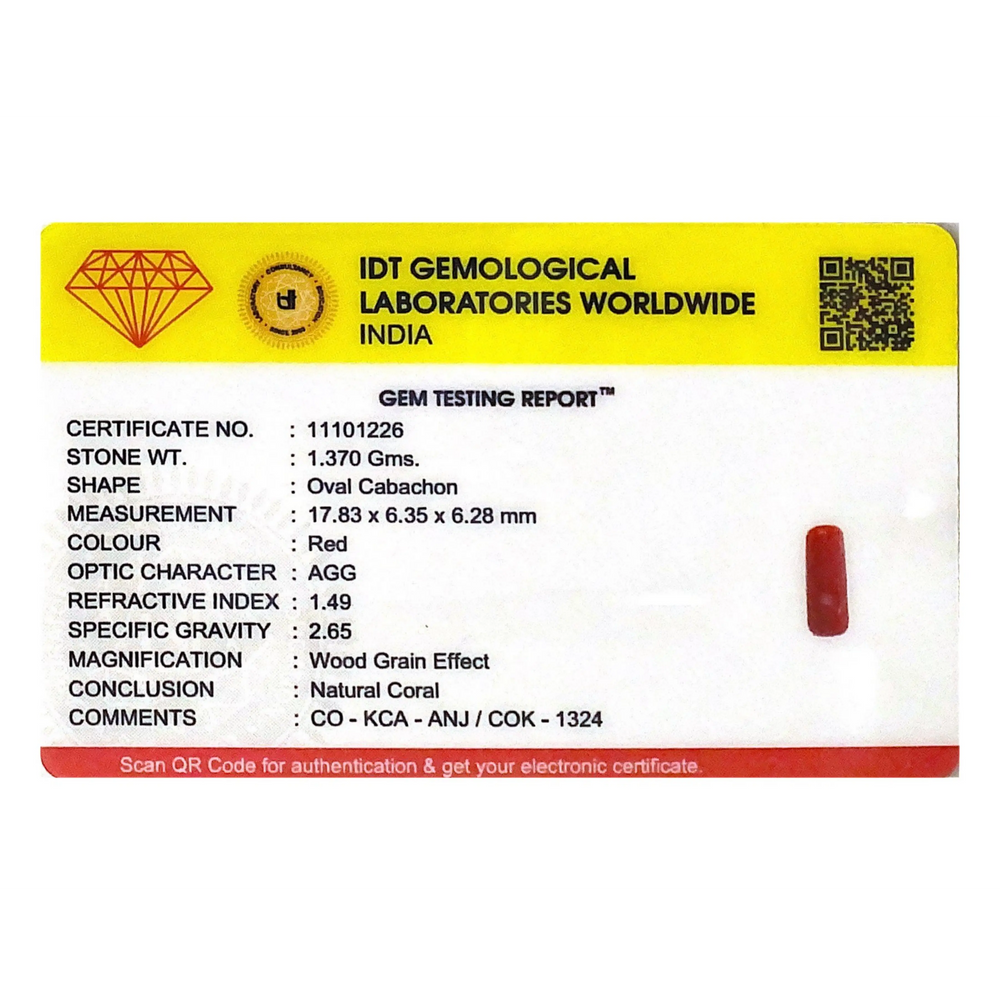 Red Coral - 6.85 Carat