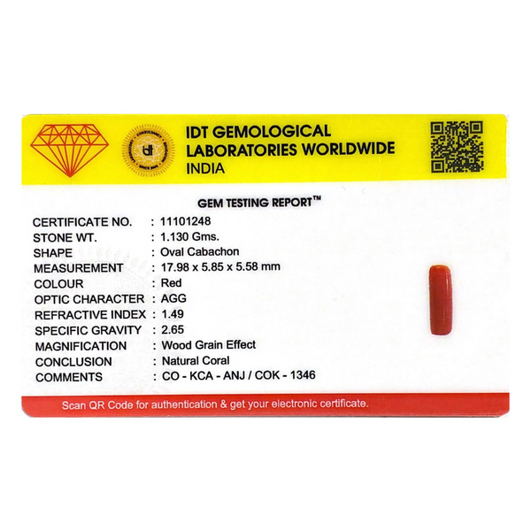 Red Coral - 5.65 Carat