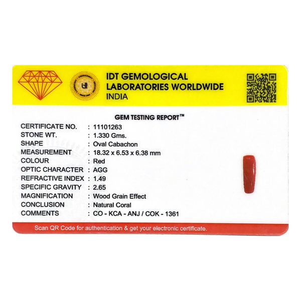 Red Coral - 6.65 Carat