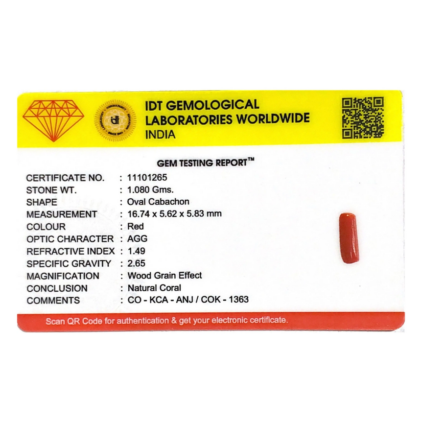 Red Coral - 5.4 Carat