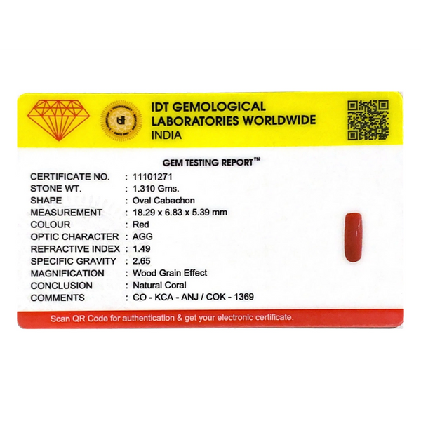 Red Coral - 6.55 Carat