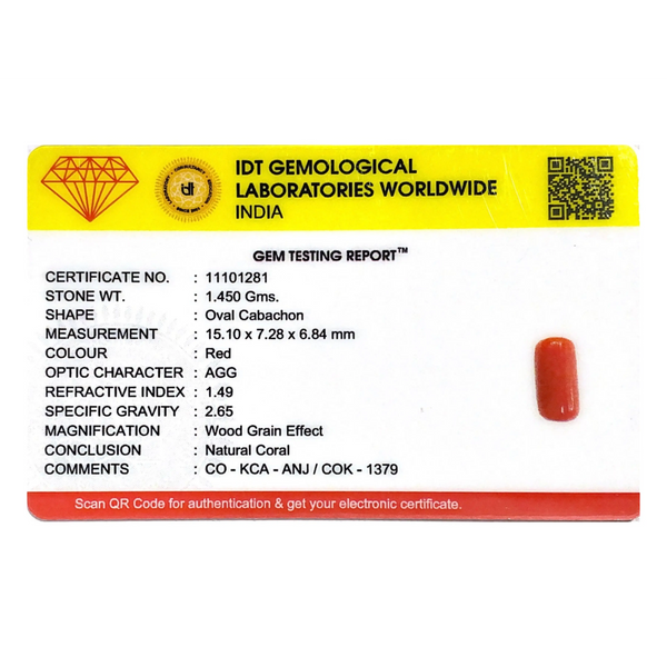 Red Coral - 7.25 Carat