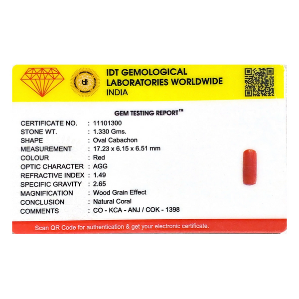 Red Coral - 6.65 Carat