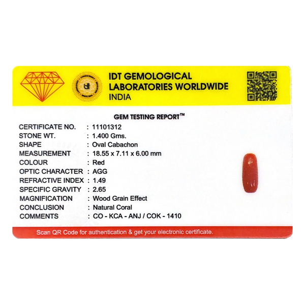 Red Coral - 7 Carat