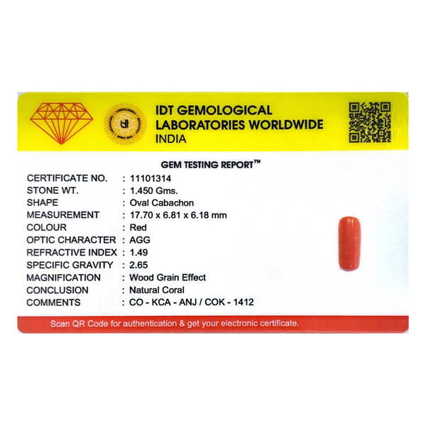 Red Coral - 7.25 Carat