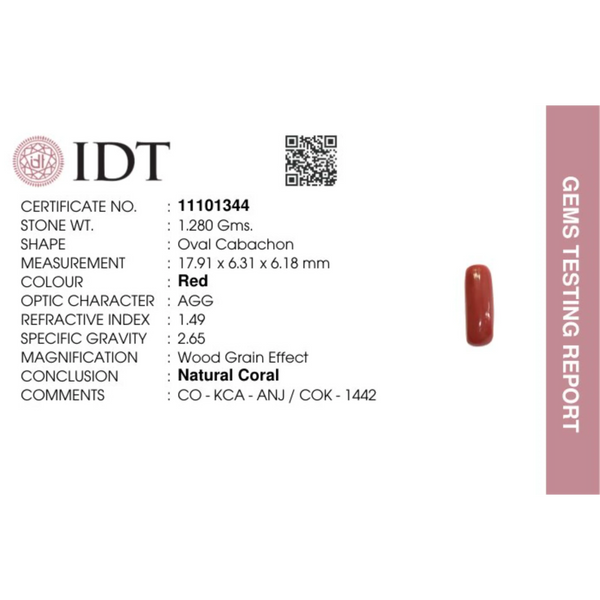 Red Coral - 6.4 Carat